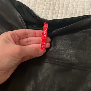 SPANX Faux Leather Leggings - Black
